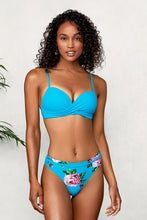 Lade das Bild in den Galerie-Viewer, Himmel Bikini-Set mit Twist und Blumenmuster 
