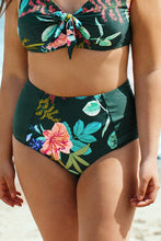 Lade das Bild in den Galerie-Viewer, Gro?e Gr??en gr¨¹ne Bikinihose mit Blumenmuster
