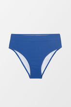 Lade das Bild in den Galerie-Viewer, High Waist blaue Bikinihose mit breitem Bund
