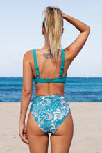 Lade das Bild in den Galerie-Viewer, Boho High Waist Bikini-Set mit V-Ausschnitt
