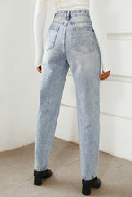 Lade das Bild in den Galerie-Viewer, Acid Wash Style High Waist Jeans
