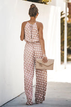 Lade das Bild in den Galerie-Viewer, ?rmelloser Jumpsuit mit R¨¹schen und Polka Dot
