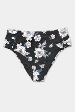 Lade das Bild in den Galerie-Viewer, Seitlich geraffte High waist Bikinihose in gro?en Gr??en
