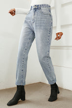 Lade das Bild in den Galerie-Viewer, Acid Wash Style High Waist Jeans
