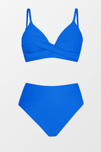 Lade das Bild in den Galerie-Viewer, Wickel-Bralette &amp; gesplei?tes High Waist Bikini Set
