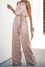 Lade das Bild in den Galerie-Viewer, ?rmelloser Jumpsuit mit R¨¹schen und Polka Dot
