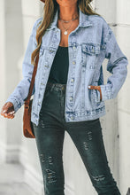 Lade das Bild in den Galerie-Viewer, Acid Wash Style Denim Jacke
