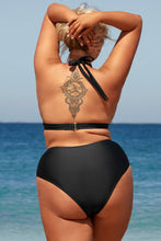 Lade das Bild in den Galerie-Viewer, Triangle Oberteil mit Mesh &amp; High Waist Bikini-Set in gro?en Gr??en
