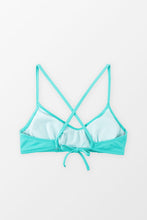 Lade das Bild in den Galerie-Viewer, Aqua Bralette mit Scoop-Ausschnitt und R¨¹ckbindung
