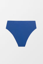 Lade das Bild in den Galerie-Viewer, High Waist blaue Bikinihose mit breitem Bund
