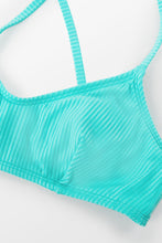 Lade das Bild in den Galerie-Viewer, Aqua Bralette mit Scoop-Ausschnitt und R¨¹ckbindung
