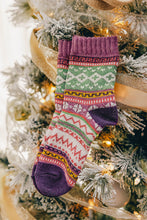 Lade das Bild in den Galerie-Viewer, 3 Paare Weihnachten Socken-Set mit Geo Druck
